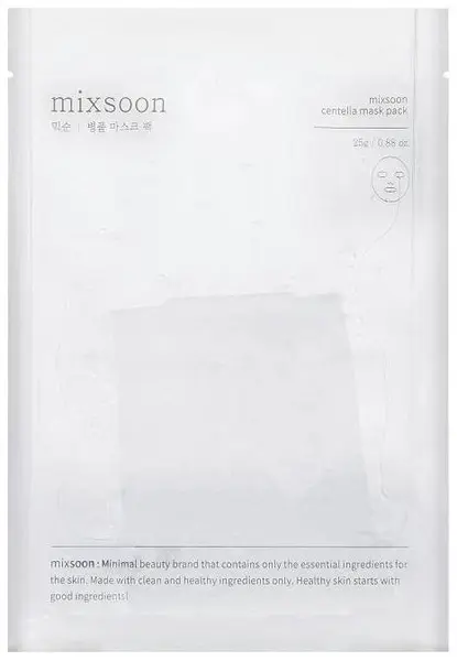 Mixsoon Centella Mască de față cu folie, 25 g