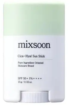 Mixsoon Stick de protecție solară pentru față Cica Hyal, SPF50+, 15 g