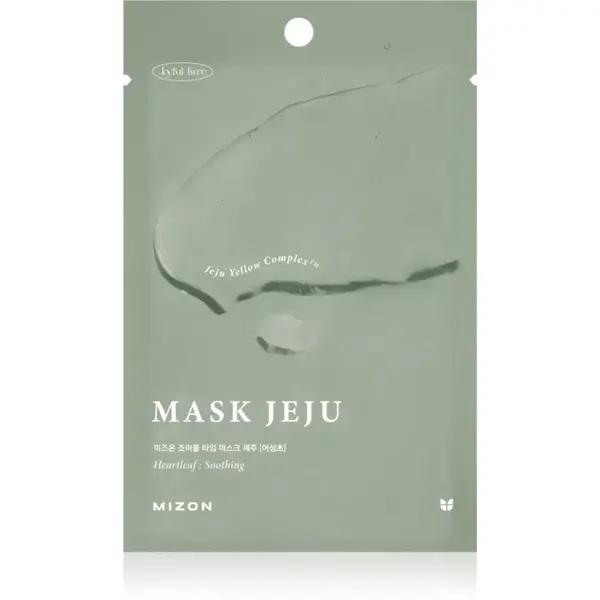 Mizon Joyful Time Jeju Heartleaf mască textilă calmantă pentru piele uscata si iritata 23 g