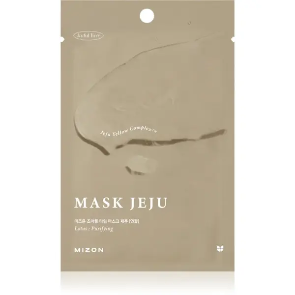 Mizon Joyful Time Jeju Lotus mască textilă hidratantă pentru un ten curat și sănătos 23 g