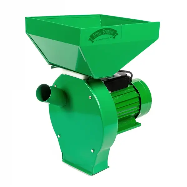 Moara electrica cu ciocanele nr. 2 Micul Fermier GF-0758, 2.5kW, Productivitate 200 kg h, 2850RPM, Verde