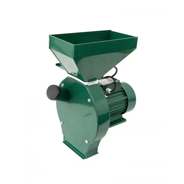 Moara Micul Meserias, 3.8 kW, 3000 rpm, cuva mare, 5.2A, 200-500 kg h, verde