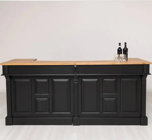 Mobilier pentru baruri L+R, cu blat stejar - Culoare Top_P061 - Culoare Corp_P003 - DUBLU COLOR