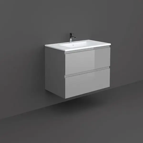 Mobilier suspendat incastrabil pentru lavoar, Joy, 80 cm gri, Rak