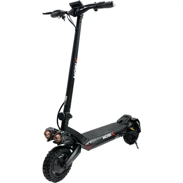 MOBIX Trotineta electrica pliabila MOBIX Elite T8B Off Road, roti 10, motor 2 x 800W, autonomie 50-55km, viteza maxima 55km/h, aplicatie mobila, semnalizare LED (Negru)