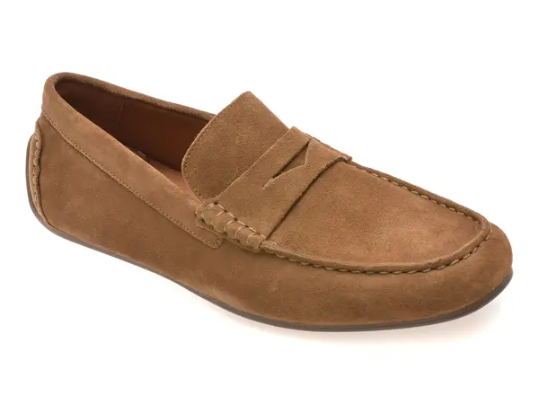 Mocasini ALDO maro, BIELLO-IN 204, din piele intoarsa