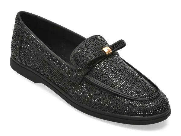 Mocasini ALDO negri, ELIZIE 007, din piele ecologica