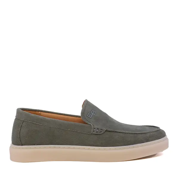 Mocasini bărbați Enzo Bertini Premium Collection verzi din piele întoarsă 1641BM232210VV