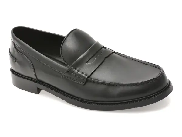 Mocasini eleganti ALDO negri, KIERAN 008, din piele naturala