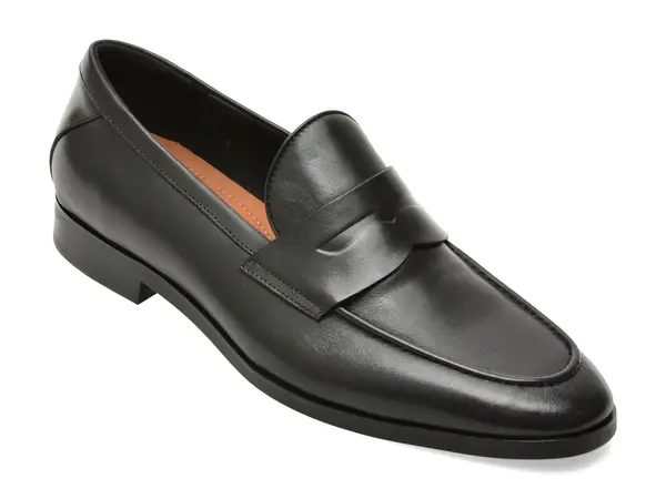 Mocasini eleganti ALDO negri, ODELVIS 001, din piele naturala