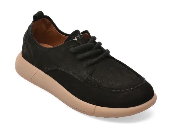 Mocasini GRYXX negri, 25532, din nabuc