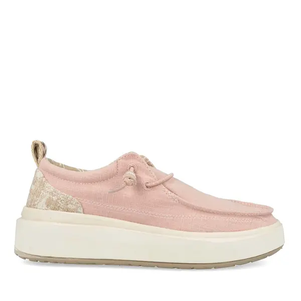Mocasini ușori FEMEI Jeep Nature Wallabee roz din textil 3951DM61530RO