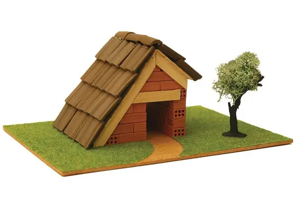 Model asamblat Domus Kits - Casă cu cărămizi reale, set pentru începători 1