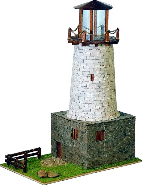 Model asamblat Domus Kits - Far 1, Model cărămizi reale