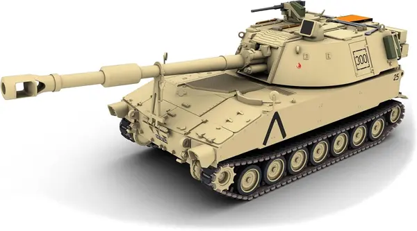 Model asamblat Revell Militar: Tancuri - M109 A2
