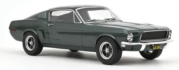 Model colecționar NOREV Contemporary: Automobile - Ford Mustang Fastback 1968 Satin Green metallic