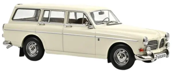 Model colecționar NOREV Modern: Automobile - Volvo Amazon Break (Pearl White) (1968)