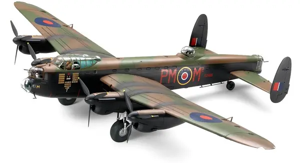 Model de asamblare TAMIYA Militar: Avioane - Avro Lancaster BI/BIII, cu 5 figurine (TAM61112)