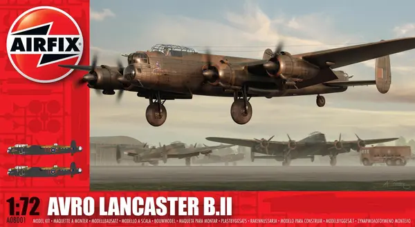Model de asamblat Airfix Militar: Avioane - bombardier britanic Avro Lancaster B.II