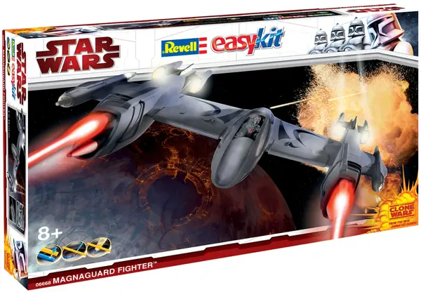 Model de asamblat al unei nave spațiale Revell Easykit STAR WARS - Magna Guard Fighter (Clone Wars) (06668)