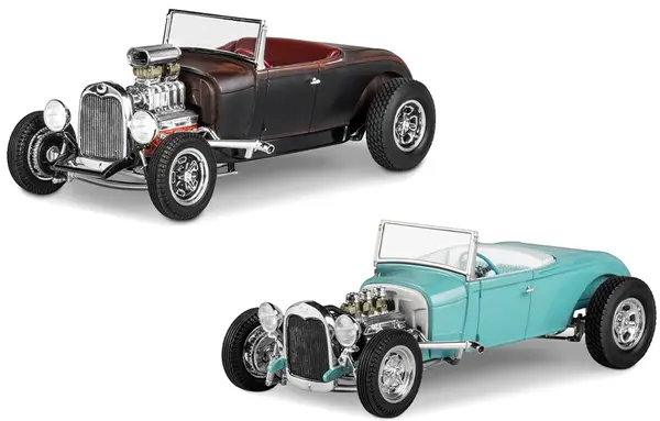 Model de asamblat Revell Modern: Mașini - 1929 Ford Model A Roadster 2 in 1, 149 piese