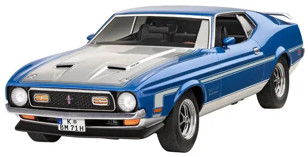 Model de asamblat Revell Modern: Mașini - 71 Ford Mustang Boss 351 (cu accesorii incluse)