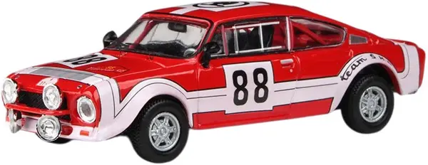 Model de colecție Abrex Curse: Mașini - Skoda 200RS (1974) - Rallye Sumava 1975 # 88 Horsak - Motal