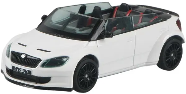 Model de colecție Abrex Modern: Mașini - Skoda Fabia II FL RS2000 Concept (2011) - White