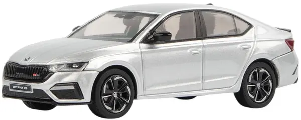 Model de colecție Abrex Modern: Mașini - Skoda Octavia IV RS (2020) - Silver Brilliant Metallic