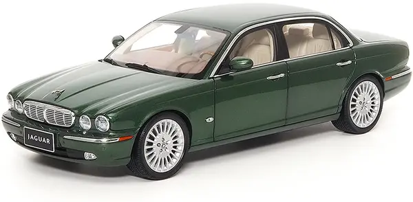 Model de colecție din metal Almost Real Modern: Mașini - JAGUAR XJ6 (X350) (Racing Green)