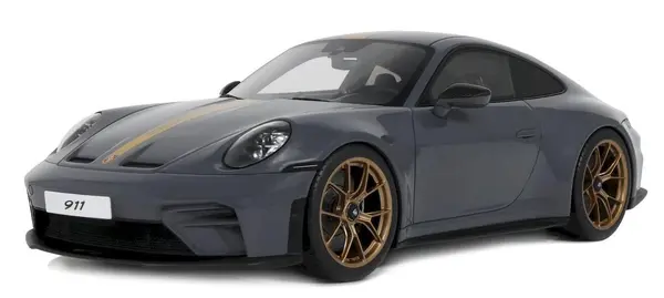 Model de colecție GT Spirit Modern: Automobile - Porsche 911 (992.2) GT3 Touring, State Grey Neo, 2025