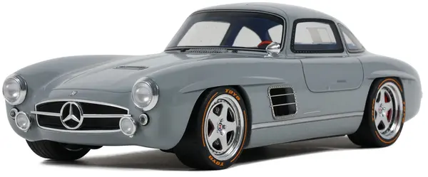 Model de colecție GT Spirit Modern: Mașini - Mercedes-Benz S-Klub Gullwing (Grey) (2019)