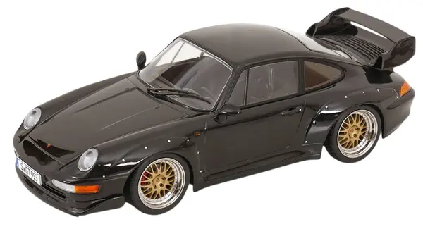 Model de colecție KK Scale Modern: Automobile - Porsche 911 (993) GT2 Jante BBS 1996 Negru