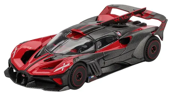 Model de colecție Mini GT Modern: Automobile - Bugatti Bolide Red Ultimate 2026 (LHD)