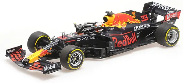 Model de colecție MINICHAMPS Curse: Mașini - Red Bull Racing Honda RB16B, Max Verstappen, Mexican GP 2021
