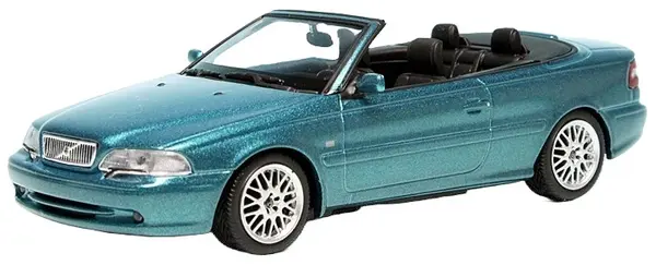 Model de colecție MINICHAMPS Modern: Mașini - Volvo C 70 Cabriolet (1998) (Blue Metallic) (940171731)