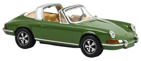 Model de colecție NOREV Contemporary: Automobile - Porsche 911 Targa 1969 Olive Green Jet-car