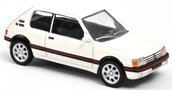 Model de colecție NOREV Modern: Мașini - Peugeot 205 GTI (1988) (Meije White) (1:54)