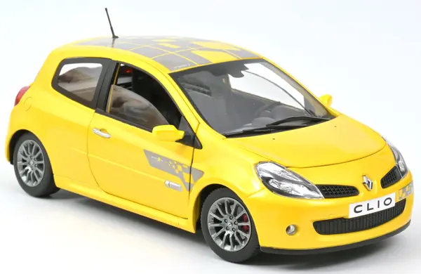 Model de colecție NOREV Modern: Мașini - Renault Clio R.S. "F1 Team" (2007) (Sirius Yellow)