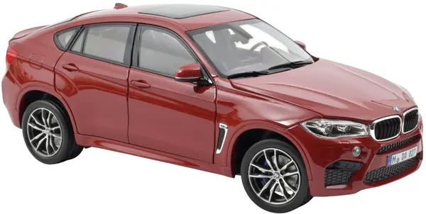 Model de colecție Norev Modern: Mașini - BMW X6 M (2015) (Red metallic)