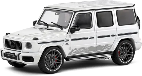 Model de colecție SOLIDO Modern: Mașini - Mercedes-Benz G63 AMG (White) (2022)
