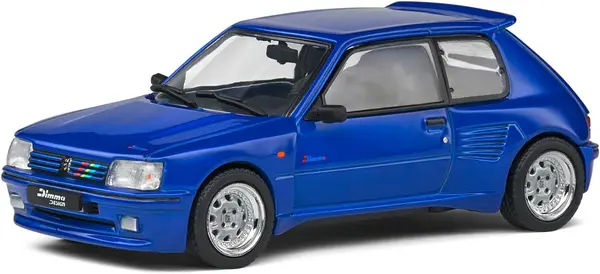 Model de colecție SOLIDO Modern: Mașini - Peugeot 205 Dimma (Blue) (1989)
