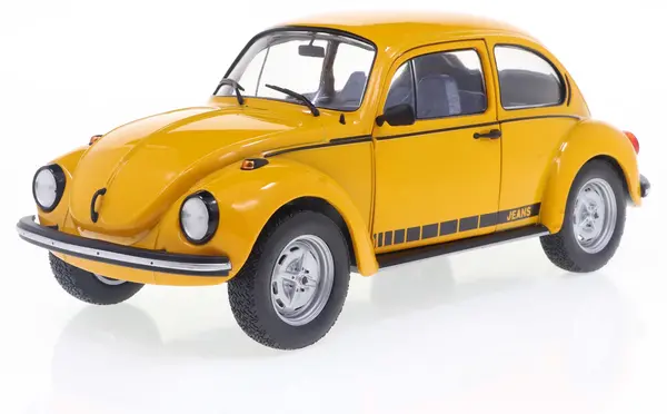 Model de colecție SOLIDO Modern: Mașini - Volkswagen Beetle 1303, Classic Yellow Icon, 1974