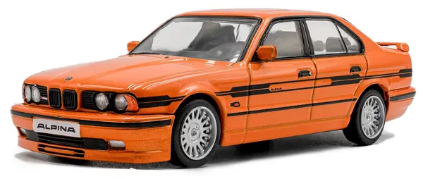 Model de colecție SOLIDO Moderne: Automobile - BMW Alpina B10 (E34) BiTurbo, Orange, 1994