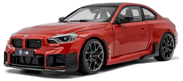 Model de colecție SOLIDO Moderne: Automobile - BMW M2 (G87) M-Performance Parts, Toronto Red Metallised, 2024