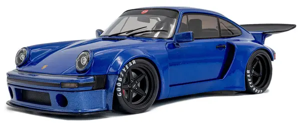 Model de colecție SOLIDO Moderne: Automobile - Porsche 911 KS-R by Khyzyl Saleem Dark Blue Metallic, 2024