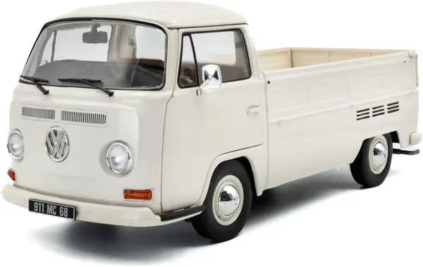 Model de colecție SOLIDO Moderne: Camioane - Volkswagen T2 Pick Up, White, 1968