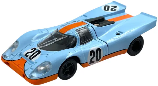 Model de colecționar NOREV Curse: Mașini - Porsche 917 #20, (1970) (Blue) Jet car (750067)