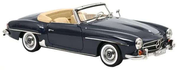 Model de colecționar NOREV Modern: Mașini - Mercedes-Benz 190 SL, Middle Blue, 1957
