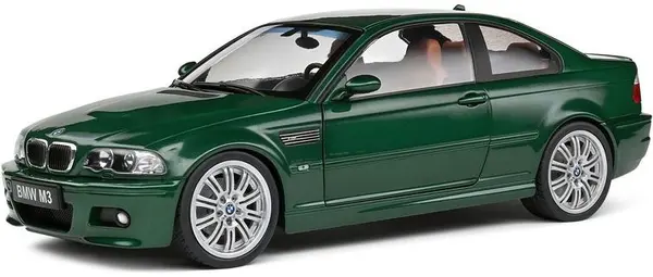 Model de colecționar SOLIDO Modern: Mașini - BMW E46 M3 Coupe (Green) (2000)